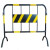 稳东市政交通铁马护栏 加厚道路围栏可移动防撞栏人车分流隔离栏 黑黄款
