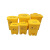 钢米 脚踏式医疗废物分类回收垃圾桶 黄色 42*37*54cm 55L脚踏款(10个/箱) 个 4170276