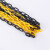 艾科堡 橡胶反光路锥方锥道路隔离锥3米长连接链条 黄黑色