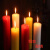 铸固 应急照明蜡烛 加粗家庭用停电照明无烟无味蜡烛长效燃烧 红色六个