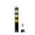 ZIXI 钢管警示柱道路防护柱铁立柱固定路桩分道隔离墩交通设施（起批量10个）-80厘米加厚活动款