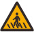龙代 交通标志牌 道路安全警示牌限高限速反光标识牌铝板路牌LZJ 行人Φ70cm