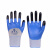 手套劳保工作耐磨防滑丁腈橡胶乳胶浸胶工地干活塑胶防水胶皮手套 君中艺蓝色加强指(24双) L