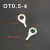 凯蓝智造OT6-10冷压端子线耳鼻接线端子O型圆形铜鼻子连接器端子鼻 OT4-4(1000/包)