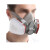 优导仕  广全6200型号面具套装(面具+过滤盒)  消防面具 呼吸器面罩