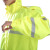 厚创 连体长款雨衣 户外交通执勤骑行巡逻工作反光雨衣 荧光黄 XL