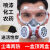 防毒面具防护面罩全脸防尘全面罩放毒面覃呼吸器化工气体喷漆囗罩 防尘毒套装+眼罩