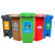 海斯迪克 HK-5010 垃圾桶分类标识贴纸 标签贴写真贴纸 02绿色可回收垃圾15×20cm