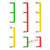 交流接触器并线排汇流排短接片连接排LC1N/CJX2短接条连接片 LC1N06-25/CJX2-09-18 3P红黄