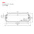 72.1*25.9铝型材金属电源充电器外壳屏蔽设备仪器盒子铝合金仪表仪器外壳铝合金型材适配器壳体 72.1x25.9x110【拉丝黑色】定制长度联