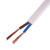 凤达电线电缆 RVV2*4平方国标2芯电源线二芯多股铜丝软护套线 白色50米