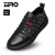 零度(ZERO)男士休闲鞋 韩版潮流头层牛皮板鞋柔软舒适小白鞋子 Z93934 黑色 40码