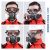 安爽利（ASL）防毒口罩KN95防尘面具带防雾护目镜 喷漆油漆打磨 8200防毒尘 一体式面具送6片滤棉 
