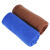 军敏特 超细纤维吸水毛巾清洁抹玻璃蓝咖  30*70cm加厚两条装