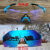 骑行变色眼镜风镜护目镜男摩托车运动跑步防雨防风防尘防护太阳镜 第二代白灰变蓝