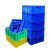 瀚海融科 周转箱塑料盒子长方形五金配件工具螺丝盒收纳零件盒物流物料胶框 05号箱蓝色370*245*100mm