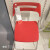 定制适用椅IKEA尼斯折叠椅工作椅餐桌椅桌椅子红色白户外国内代购 白色加厚工厂款 工厂直发