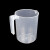 希万辉 实验室多种规格量杯刻度杯塑料烧杯器皿 1000ml 5个装