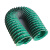 威锐嘉 绿色三防布通风软管耐高温200度帆布排风管排烟管道阻燃伸缩管（定制） 76mm*10米1根 