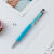 触屏圆珠笔韩国水晶笔精致水钻创意学生圆珠笔女士金属旋转签单 天蓝+2支笔芯