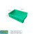 塑料周转箱盒子长方形五金配件工具螺丝盒收纳零件盒物流物料胶框 05号箱绿色370*245*100mm