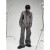 际域美式复古高街棒球服麂皮绒cleanfit外套男春秋设计感飞行员夹克潮  W125灰色 M