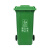 罗德力 垃圾分类垃圾桶 户外环卫带轮垃圾桶商用垃圾箱 100L带轮 绿色（厨余垃圾）