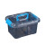 欧因 PP级透明有盖塑料储物箱手提箱桌面收纳盒-10个起批（货期3-5天） 大号方桶（透明）