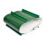 PVC绿色T型挡板输送带隔条工业皮带梯形导条防跑偏流水线爬坡横条 绿色T60高60mm 一米