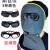 加长款电焊面罩防烤脸焊帽牛皮烧焊气焊焊工眼镜 护脖皮脸-带3黑墨绿镜+绑带