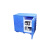 西斯贝尔 ACP80002安全柜89*90.5*54.4全塑无门吸强腐蚀化学品安全储存柜蓝色 1台装