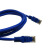鸣灵 MLTX5-1M 超五类非屏蔽成品网线 1米 1条 蓝色