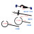 滴定台方座实验支架配套烧瓶夹国标铁架台加厚自重4.0-4.6公斤 国标一杆一座120cm
