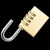 阿力牛 AQJ84 防盗拉杆箱锁 背包锁 黄铜挂锁 密码挂锁 柜门锁 4轮密码（小号）