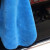 金诗洛 洗车毛巾擦车抹布 38*45cm800克高密蓝加灰(2条) 珊瑚绒吸水保洁布 T-10