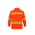 劳保佳 工作服 套装  安全反光套装 橘红环卫服  反光条工装  橘红色（长袖） 165