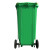 简厚 厨余分类垃圾桶大号厨房户外商用医疗干湿分离蓝色灰色绿色加厚全国标准分类塑料垃圾桶 绿色脚踏款240L
