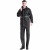 易美丽诺 LH1023 分体式反光雨衣雨裤套装户外雨具 黑色 升级面料2XL