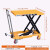 橙央( 300公斤升0.9m)可移动手动液压平台车平板车剪叉式手推小型升降平台移动式升降机剪板E878