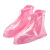 工厂店景区户外徒步PVC男女 带防水层 防雨鞋套 粉色XL