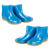 沸耐笙 FNS-04986 通用式双色低帮加棉雨鞋 耐酸碱油用低筒PVC水鞋 519低筒蓝色单鞋 40 双