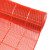 冰禹 BYlj-165 内六角镂空隔水垫 防滑垫耐磨型PVC地垫地毯 红色1.2m宽×15m(整卷)