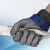 钢丝防割手套 5级加PE钢环金属防切割屠宰修理手套 S-总长22.5cm