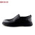 日顺皇（RISHUN） 男鞋新款经典商务休闲鞋真皮透气套脚男士软皮皮鞋 黑色 37