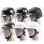 防暴头盔钢盔M88头盔德式带面罩头盔安全帽保安防护头盔 加厚款绿色德式头盔(无面罩)