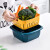 鑫鑫牛洗菜篮子沥水篮厨房冰箱带盖密封水果蔬菜双层塑料收纳保鲜盒 随机色 1个装