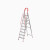 艾克心 铝合金梯子 [不锈钢]加厚加宽16cm 铝合金踏板9步梯（单位：把）
