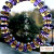黛莱妮画喜收藏级巴西黄水晶乌拉圭紫晶车轮珠手链 混穿 女士手串 约14mm/57.79g