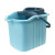 臻安心 老式带轮拖把桶 商用工业专享水桶手动耐用简易手动拖地桶 绿色