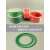 PU绿色圆三角火接聚氨酯粗面/红色光面皮带O型环形工业传动带圆带 光面红色3.5MM/每米价